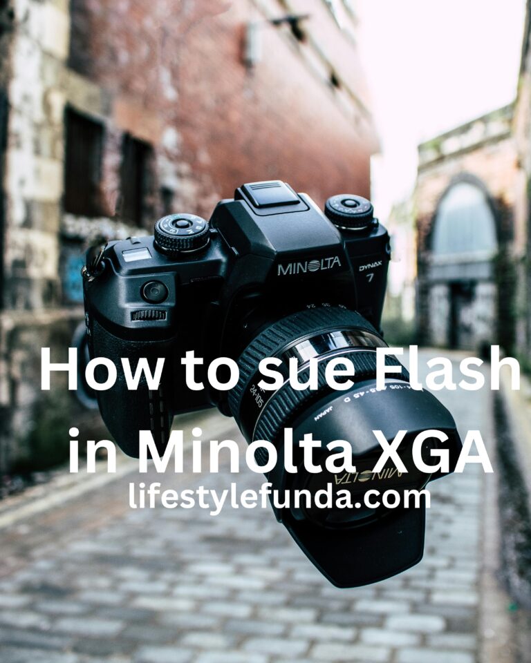 How to sue Flash in Minolta XGA